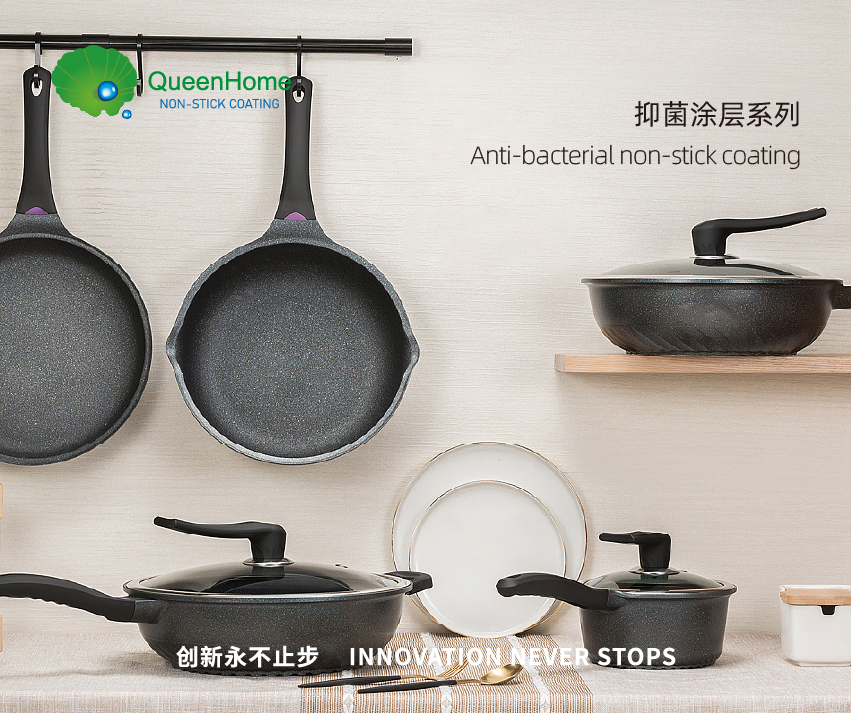 Anti-bacterial non-stick coating